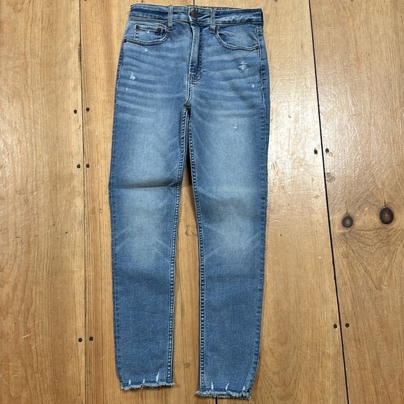 GAP Other - Gap Teen Destructed Sky High Rise Skinny Ankle Jeans, girls' 14, LIKE NEW!
